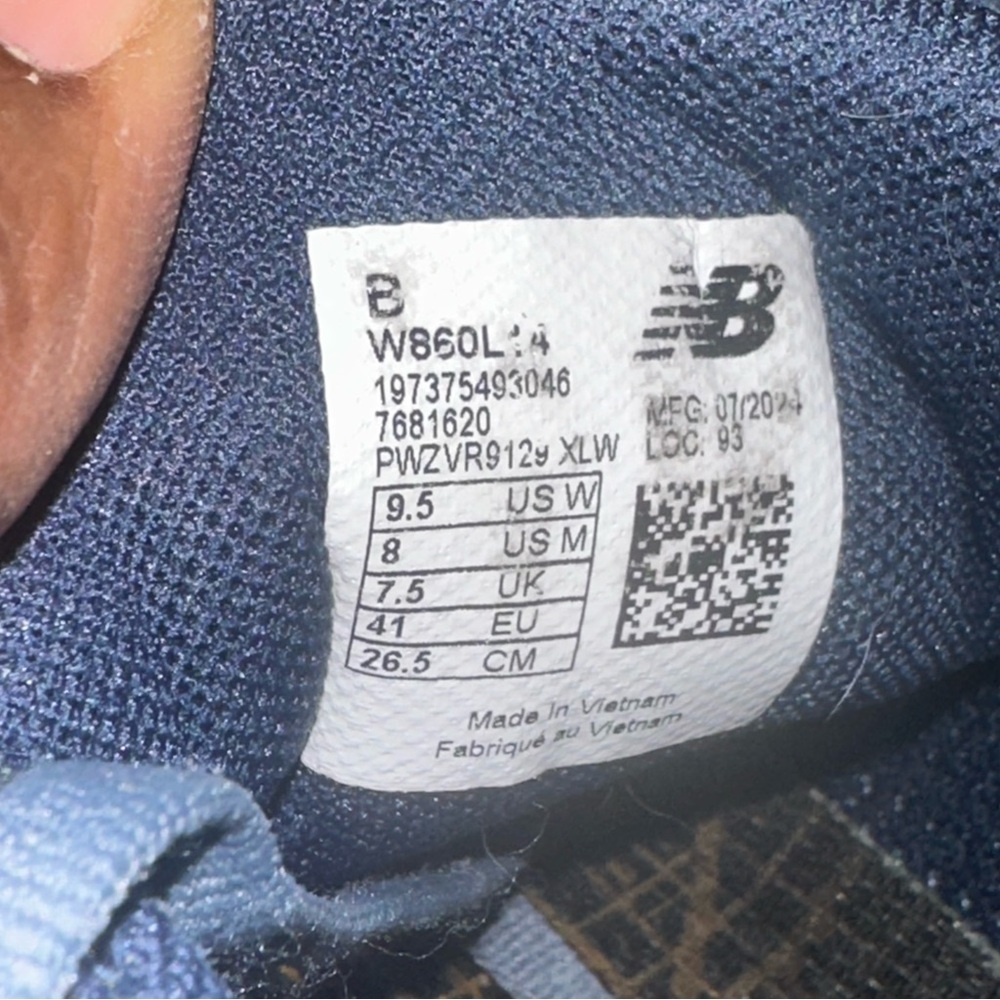 New Balance Unisex FF X 860 V14 W860L14 Blue Running Shoes Sneakers M 8 W9.5 - Picture 14 of 14